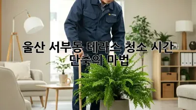 울산 서부동 테라스 청소, 시간 단축의 마법!
